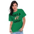 thumbnail image 3 of Get a Grip Golfing Golfer Joke Funny Plus Size Crewneck Graphic Tee Shirt Brisco Brands 2X, 3 of 5