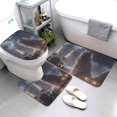 thumbnail image 3 of Bathroom Rugs Sets 3 Piece - Giant Cat In Paris Rain Absorbent Non Slip Bath Mats, U-Shape Toilet Lid Cover, Contour Mat, Soft Washable Shower Mats Bath Rug Mat for Bathroom Tub Toilet, 3 of 7
