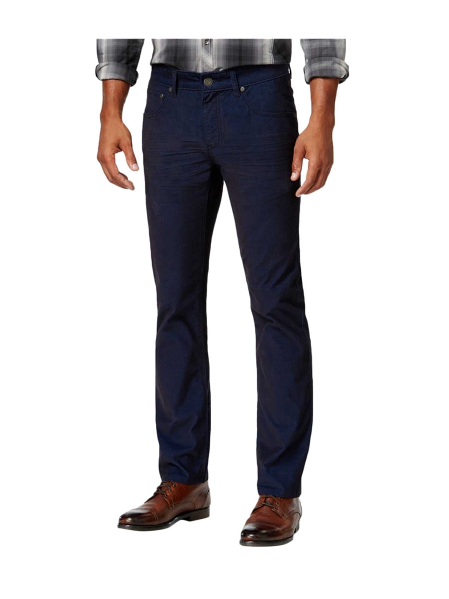 Mens Corduroy Cord Cotton Pants Adult Smart Casual Office Belt Pocket Trouser 