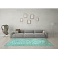 thumbnail image 3 of Ahgly Company Indoor Rectangle Persian Light Blue Traditional Area Rugs, 5' x 8', 3 of 4