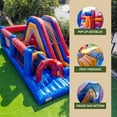 thumbnail image 3 of XJUMP Obstacle Course Bounce House Inflatable with Blower for Kids and Adults Tunnel Entrance, Tall Slide, Pop Ups, 3 of 6