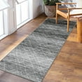 thumbnail image 2 of Garvee 2'x6' Modern Abstract Runner Rugs, Machine Washable Area Rug Neutral Indoor Floor Carpet Low Pile Rugs for Hallway Kitchen Entryway Bedroom, Gray, 2 of 9