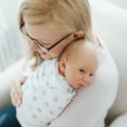 thumbnail image 4 of HALO SleepSack Swaddle, 100% Cotton, White Lamb Scribble, Newborn, Unisex, 0-3 Months, 4 of 8