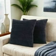thumbnail image 5 of Mainstays 18" x 18" Solid Chenille Black Polyester Decorative Pillow Set (2 Count), 5 of 5