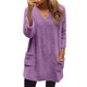 thumbnail image 2 of AUNVITO Women's V-Neck Long Sleeve Top Soft Fleece Casual Comfort Fit, 2 of 5