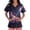 Blue_005, variant on Halloween Scrubs Shirts Women Spooky Graphic Casual Soft Stretchy Short Sleeve V Neck Tee Shirts Breathable Nurse Uniforms Tops with Pocket Red 5XL