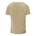 thumbnail image 4 of Men'S Short Sleeve T-Shirt Vintage Trend Graphic And Embroidered T-Shirt Drawstring Tie Classic Basic All-Match Tops, 4 of 4