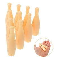 CIMAXIC 10Pcs Mini Table Game Bowling Pin for Friend Gathering 6.00X1.50X1.50in