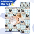 thumbnail image 4 of Pug with Crown Toddler Nap Mats for Kids Preschool,Sleeping Mat Bag or Kids,Toddler Sleeping Bag,Toddler Nap Mat or Daycare, 4 of 6
