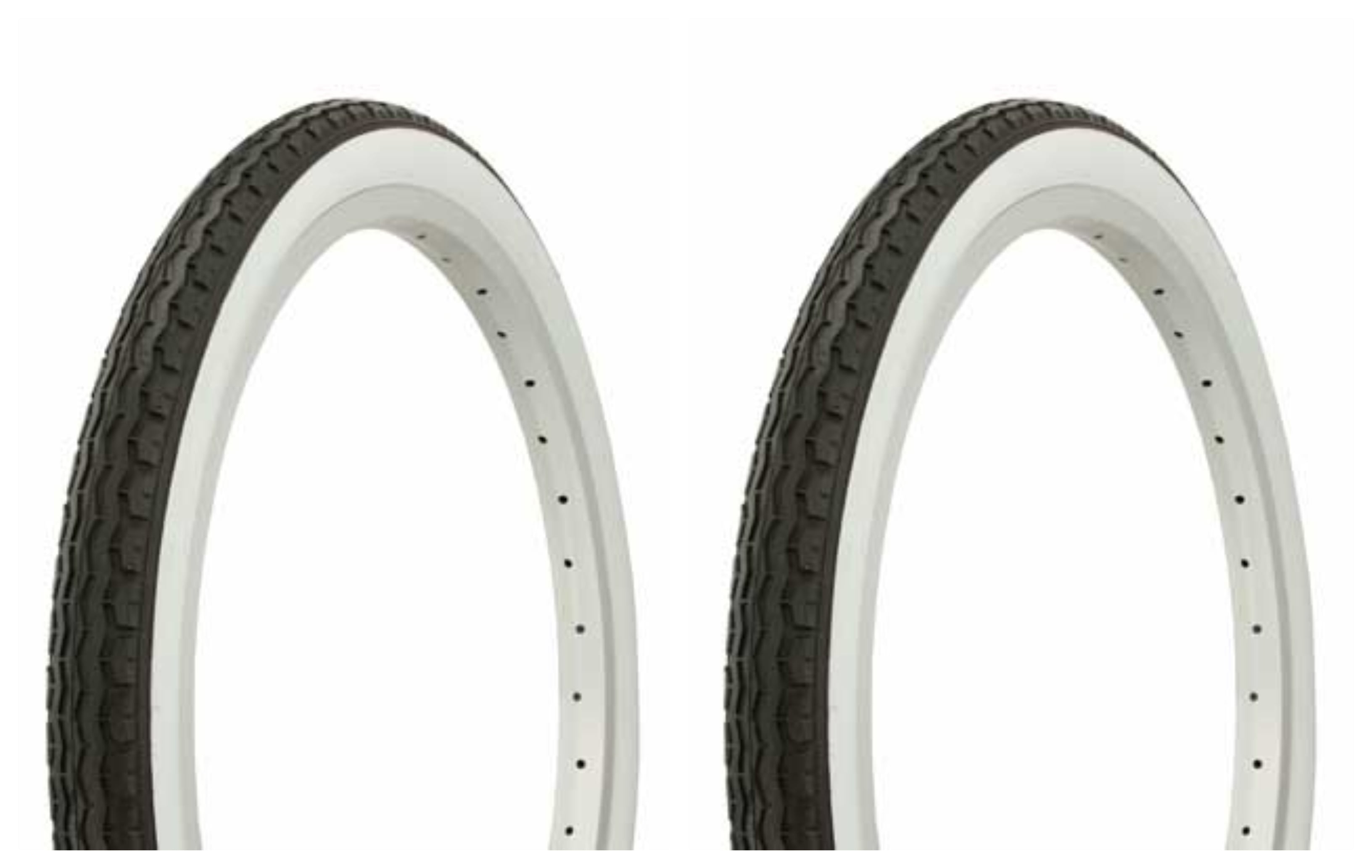 A PAIR OF 16" X 1.75 WHITEWALL LOWRIDER BICYCLE DURO TIRE 