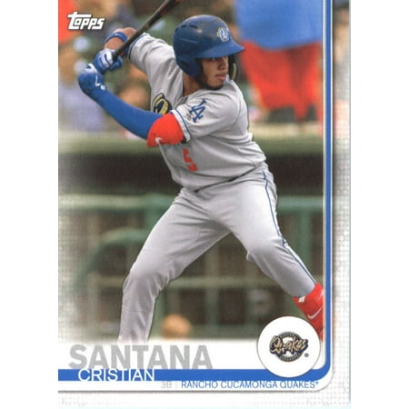 2019 Topps Pro Debut #24 Cristian Santana Rancho Cucamonga Quakes Baseball (Best Choice Products Rancho Cucamonga)