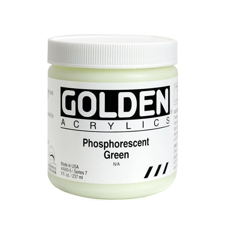 UPC: 0738797490055 | Golden Heavy Body Artist Acrylics  8 oz  Phosphorescent Green