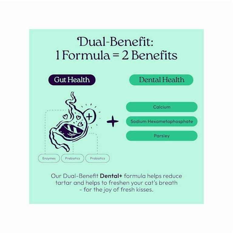 WellJoy Dual-Benefit Dental+ GutBoost Cat Treats, 3.2 oz photo 4