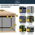 thumbnail image 3 of KAMPKEEPER 10x10 Pop Up Canopy Tent with Netting, Portable Outdoor Sun Shade, Khaki, 3 of 6