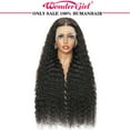 thumbnail image 2 of 13x4 Deep Wave Lace Front Wigs Human Hair For Woman Nature Black 30" 250 Density, 2 of 10