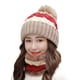thumbnail image 2 of Gorro de punto para mujer, bufanda, gorro de invierno para mujer, gorro térmico, conjunto de bufanda, gorro cálido, conjunto compacto y ligero, 2 of 7