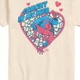 thumbnail image 3 of Spider-Man - Caught in My Web Heart Short Sleeve Graphic T-Shirt, 3 of 5