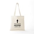 thumbnail image 5 of CafePress - This Is What Awesome Looks Like Tote Bag - Unisex Canvas Tote Bag, Beige, 1-Piece, 5 of 6