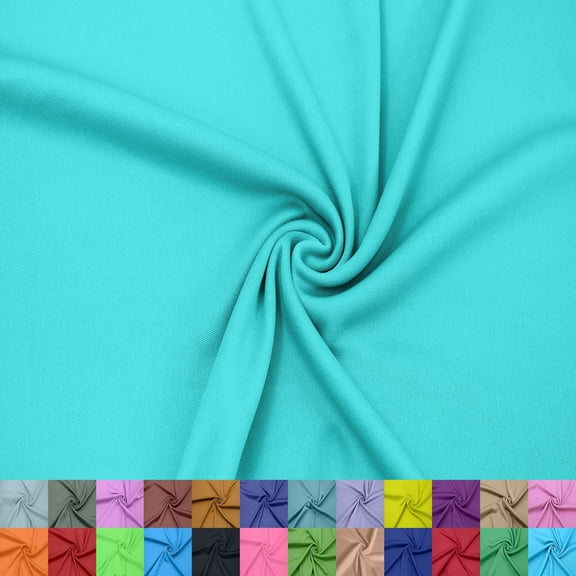 60" Wide 100% Polyester Interlock Lining – Lightweight Knit Fabric by the Yard for Apparel, Clothing, Draperies, School Projects, Party Decorations, and DIY Projects