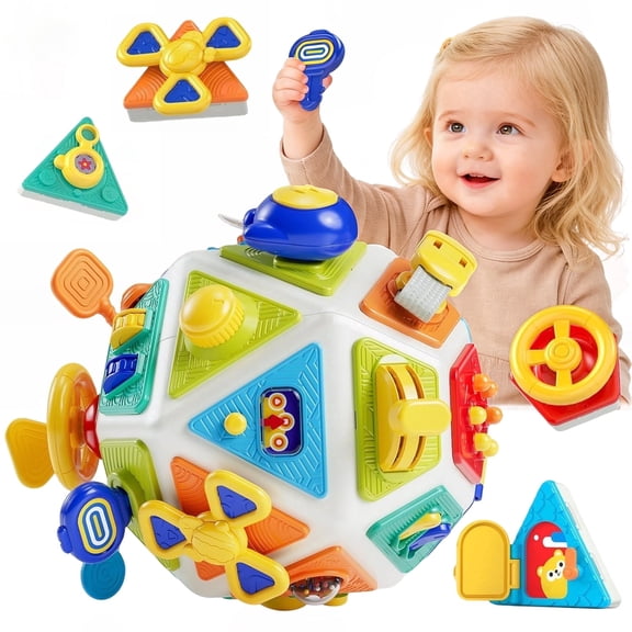 LieGorJi 22-in-1 Toddler Activity Cube Toys, Montessori Toy for Kids, Early Educational Developmental Toys, Birthday Gifts for 1-3 3-5 5-8 Year Old