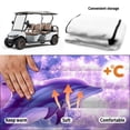 thumbnail image 6 of Uourmeti Golf Cart Seat Covers, Compatible with Golf Carts, Suitable for Club Car Breathable, Moonlight Dolphin Design, 6 of 8