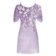 thumbnail image 5 of ICHUANYI Clearance Women‘s Summer Dresses Print Short Sleeve Off Shoulder Round Neck Dress(Purple, S) ICHUANYI WER2023080912986, 5 of 5