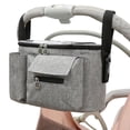 thumbnail image 1 of YOPTOP Stroller Organizer Large Capacity Pram Buggy Storage Bag Multi Compartment Pram Bag Mummy Shoulder Bag with Mobile Phone Pocket Shoulder Strap for Carrying Diaper Toys Snacks Bott,gray,1pcs, 1 of 7