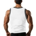 thumbnail image 4 of Yiaimeir Men's Classic Red Sleeveless Jersey Tank Top Athletic Fit Breathable Fabric Perfect For Sports & Casual Wear,Size S-3XL, 4 of 4