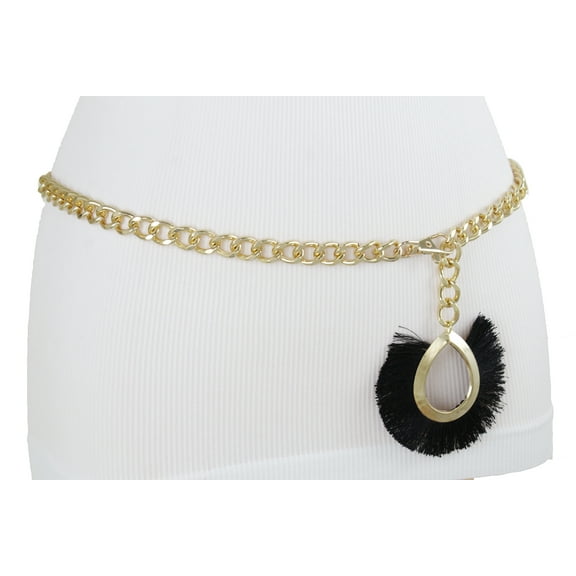 Gold Metal Chain Links Cute Look Hip High Waist Belt XL XXL
