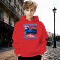 thumbnail image 2 of Oiyii Gamer 100 Days Print Hoodie for Tween Boys Long Sleeve Casual Hoodie Sweatshirt Pullover Top,Red, 2 of 4