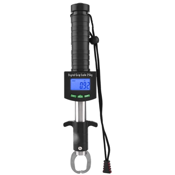 Báscula digital 3 en 1 para agarre de peces, pinza para labios de pescado de 25kg/55lb, con cinta métrica de 1M YUNYI BRAND Deportes