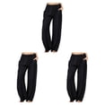 thumbnail image 1 of Guardurnaity Pantalones sueltos para mujer para diario cómodo y de moda Pantalones casuales de algodón para mujer Pantalones rectos Negro XL Type1 NO1, 1 of 6