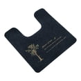 thumbnail image 1 of AMLESO Tapis de Sol en Forme de U pour Toilettes Antidérapant Absorbant Doux Lavable Gris Foncé, 1 of 8