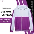 thumbnail image 2 of Sudadera con capucha de sublimación para hombre, suéter con estampado DIgital, bordado OEM, Unisex, personalizado, con cremallera completa, WW16, venta al por mayor, 2 of 5