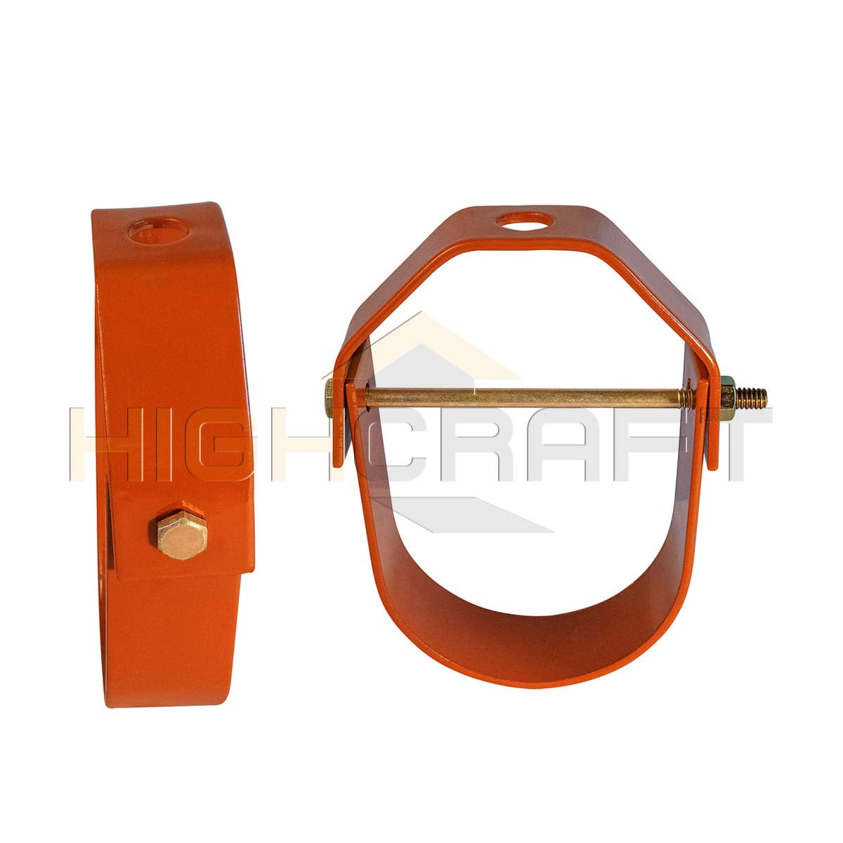 Highcraft 2 in. Swivel Loop Hanger for Vertical Pipe Support in Copper Epoxy Coated Steel (10-Pack)