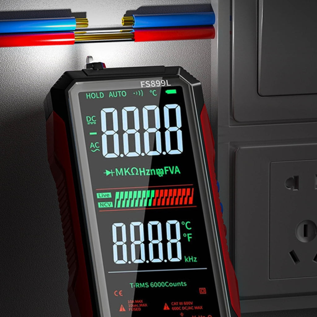 CEORPER Digital Multimeter True With Color Display Screen NCV Detection For Electric Current Resistance Capacitance Temperature Measurement