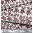 thumbnail image 3 of Soimoi Rayon Fabric Aztec & Tribal Elephant Ethnic Fabric Prints By Yard 56 Inch Wide, 3 of 3