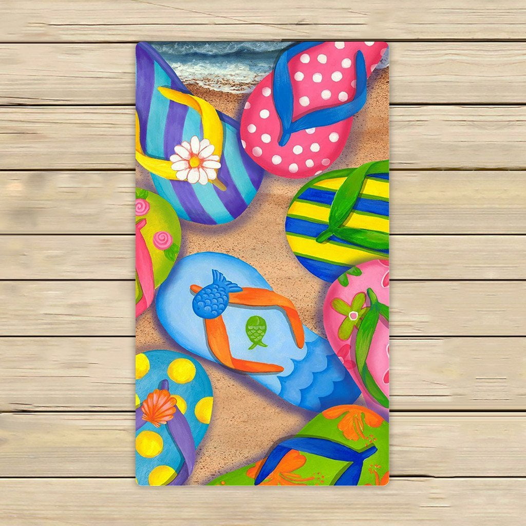flip flop hand towels