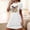 White, variant on Elvqul Nightgowns for Women Sleepwear for Women Short Pull on Black Casual Short Sleeve Nightgowns