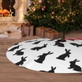thumbnail image 6 of Sikiie Black Rabbit 30-48 inches {designName} Print Christmas Tree Skirt Snowman Xmas Tree Skirt with Edge Christmas Decorations for Holiday Party30", 6 of 7
