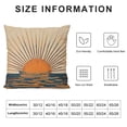 thumbnail image 5 of Bohemian Sunset Pillow Covers - Horizontal Sunset Abstract Throw Pillow Covers- Retro Square Cushion Case for Couch, Sofa- Decorative Boho Aesthetic Pillowcase, 5 of 5