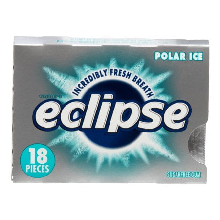 Eclipse Polar Ice Gum, Sugar Free, 18 piece packs, 8 Ct