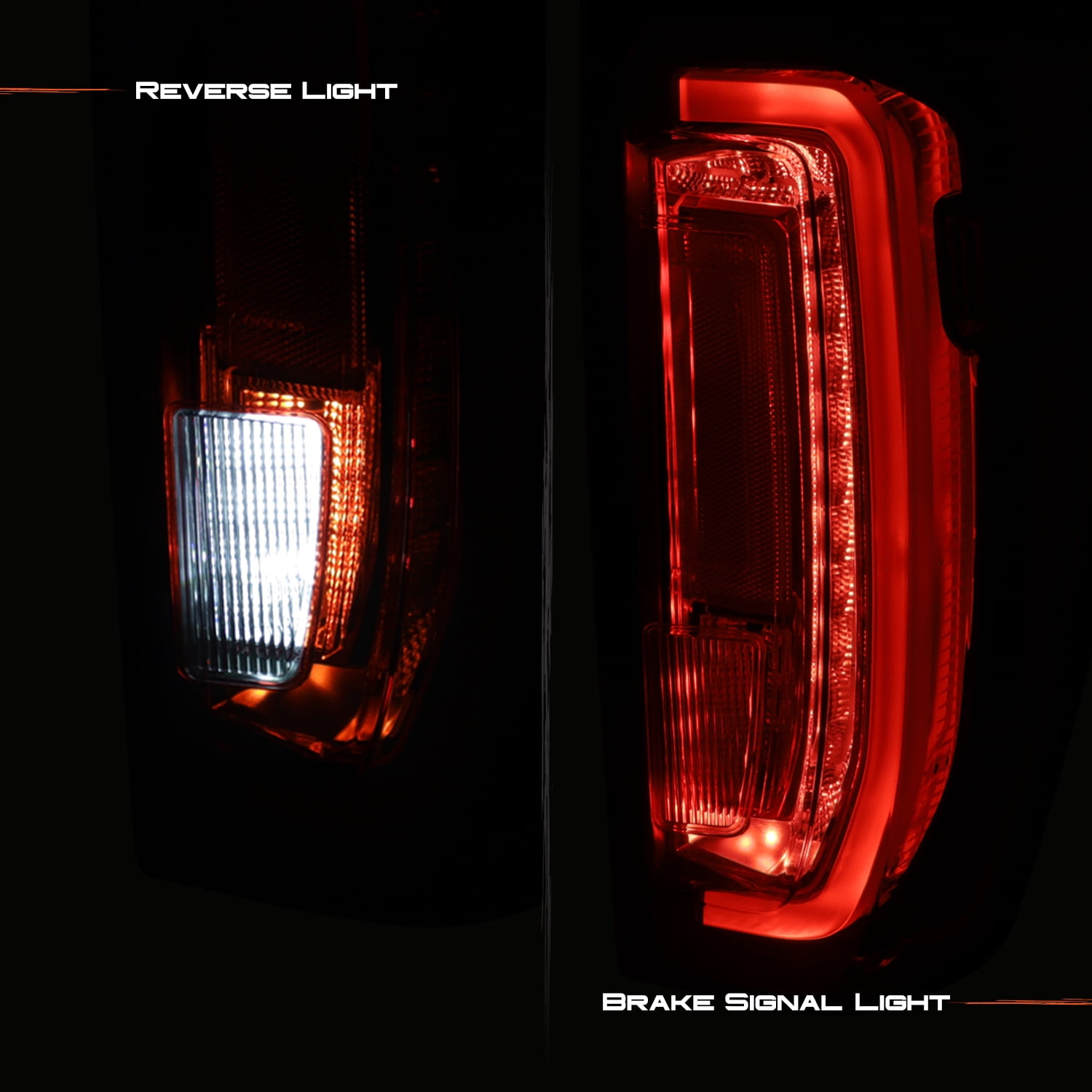 AKKON - Fit 2019-2024 GMC Sierra 19-24 1500/2500 [Full LED] Tail Light Rear w/o Signature Lamp OE Style Assembly Pair/Set