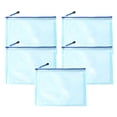 thumbnail image 2 of Cheers US 5Pcs/Set Mesh Zipper Pouch Document Bag, Plastic Zip File Folders, Zipper Bags for organizing, Letter Size, A4 Size, for School, Board Games and Office Supplies, 2 of 7
