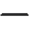 thumbnail image 2 of vidaXL Picture Frame Ledge Shelves 2 pcs Black 40x9x3 cm MDF, 2 of 5