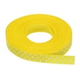 thumbnail image 1 of Uxcell Grosgrain Ribbons with White Dots Ribbon Bow Decoration Crafts Gift Wrapping Wedding Yellow 10 Yards 3/8 Inch, 1 of 7