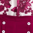 thumbnail image 4 of Gerichy Kid Girls Clothes Big Girls Rose Print Halter Summer Sleeveless Tops Elastic Fashion Shorts 2Pcs Outfits Flowers Sleeveless Top Elastic Solid Shorts Short Set 2Pcs, 4 of 6