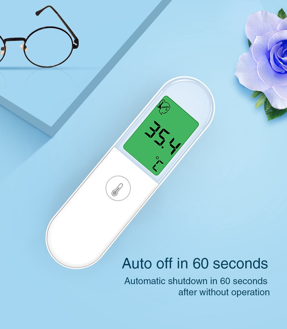 No-Touch Forehead Thermometer for Adults, Infrared Digital Thermometer for Kids, Touchless Baby Thermometer, Accurate Reading with Large Display, Mute Mode, Memory Recall, Fever Alarm