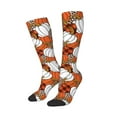 thumbnail image 2 of Easygdp Various Pumpkins Soccer Socks Sport Knee High Socks Calf Compression Athletic Socks for Men and Women, 2 of 9