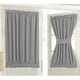 thumbnail image 4 of 2 piezas 137x102cm Panel de cortina de puerta francesa con reducción de lámpara frontal, gris cro, para patio, con trasero incluido perfecl Panel de cortinas de puertas francesas, 4 of 7